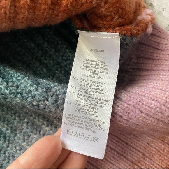 Madewell Women's Sweater in Multicolor Striped Wool Blend NWOT - Picture 6 of 6